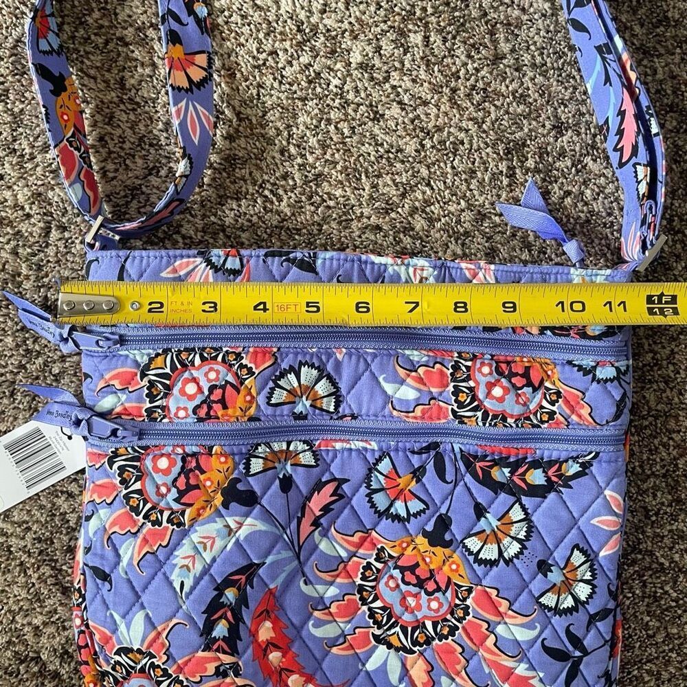 NWT Vera Bradley Trio Zip Hipster Mural Garden crossbody handbag purse - Picture 5 of 8
